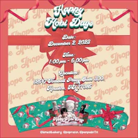 a flyer for a santa claus themed event